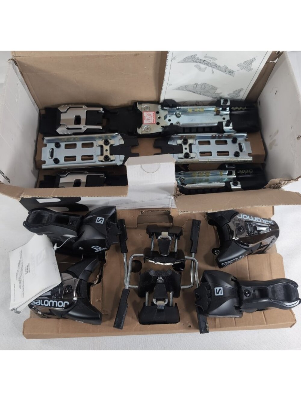 Salomon Z12 Speed S90 Ski Bindings Heel Brake Pad Toe L3672930015 Black/CHROME